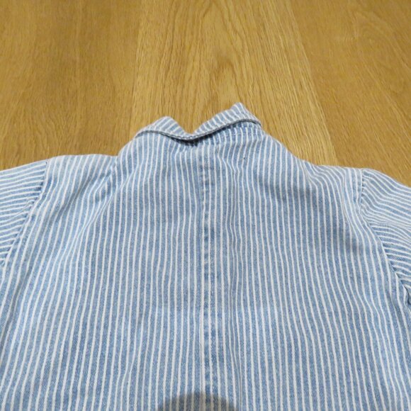 HEY GANG The Kids Chore Coat Railroad Stripe Embroidered - Kid's Size 12 Months - Picture 10 of 13